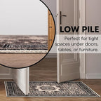 Keen Home Design 2x3 Rug - Machine Washable Entry Rug with Non-Slip Backing, Ideal for Enteryway, Kitchen, Bathroom, Laundry Room - Vintage, Easy Clean, Durable, Low Pile Rug - (2' x 3')