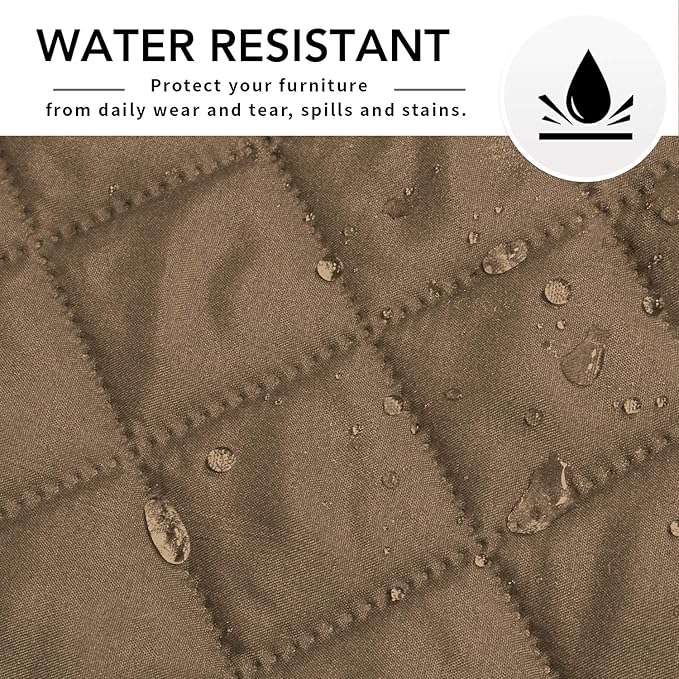 Easy-Going Sofa Slipcover L Shape Sofa Cover Sectional Couch Cover Furniture Protector Mat for Pets Dog Cat (X-Large,Camel/Camel)