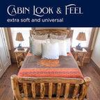 Beacon Blankets Southwestern Chief Henry Native American Design Throw - 72" x 86" Blanket Only - Premium Plush Blanket Can be Used for Twin or Full Size Bed