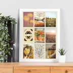 Artivo Wall Collage Kit Aesthetic Pictures, Cottagecore Wall Collage Kit, Bedroom Decor for Teen Girls, Nature Boho Collage Kit for Wall Aesthetic Posters, 50 Set 4x6 inch, Photo Collection
