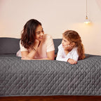 Exclusivo Mezcla Reversible Twin Quilt Bedding Set with Pillow Sham, Lightweight Quilts Twin Size, Soft Bedspreads Bed Coverlets for All Seasons - (Grey, 68"x88")