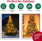 100 Count Yellow - String Lights - 21.6FT LED Christmas Lights, Mini led Lights for Indoor Outdoor Home Holiday Party Wedding Independence Day Decoration