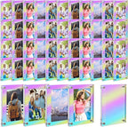 48 Pcs Laser Mini Film Photo Frames 2x3 Inch Acrylic Fridge Magnetic Frame Bulk, Magnetic Picture Frames for Refrigerator Photo Postcard Office Home Decor