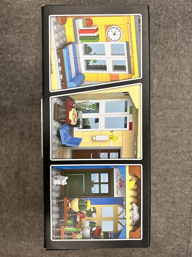 Venice Main Street Building Set for Adults, 2155 PCS City Riverside House Building Block Kit with Light Flower Shop Pizzeria, Home Decor Architecture Brick Model Women Men Teen Girl 12+