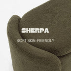 ROCTY Green Boucle Storage Bench - 50" Sherpa End of Bed Ottoman with Seating and Storage for Bedroom, Entryway, Living Room, Vanity or Makeup Room - Teddy Fabric