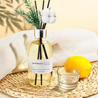 Clesh Reed Diffuser Set, 6.7 oz Linen Scented Diffuser with Sticks, Home Fragrance Reed Diffuser for Bathroom Shelf Decor, Linen Meditation