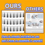 3P Black Silver Foil Fringe Metallic Tassel Streamers Banner Tassel Garland for Parade Floats, Graduation, Wedding, Birthday, Halloween, Christmas, Bridal/Baby Shower Party Decorations