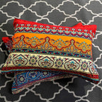 ABREEZE 3Pcs Bohemia Retro Bedding Ethnic Vintage Floral Duvet Cover Boho Bedding 100% Brushed Cotton Bedding Sets Damask Paisley Coloful Mandala Down Comforter Cover,Cal.King