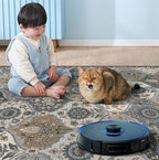 Lahome Moroccan Kitchen Runner Rug, 2'5''x8' Ultra-Thin Soft Washable Runner Oriental Non-Slip Hallway Rug Indoor Throw Carpet for Entryway Bedroom Laundry Room Foyer, Grey