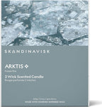 Skandinavisk ARKTIS 'Artcic' Scented Candle with 2 Wicks, Special Edition, Scent Notes: Windswept Woods and Arctic Sage, Spearmint and Snowflakes, Vegan Formula, 12.3 oz.
