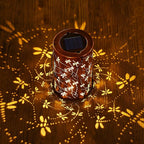 Solar Lanterns Outdoor Waterproof, Dragonfly Birthday Gifts for Women Men, Hanging Solar Lantern for Yard, Patio, Porch, Backyard, Landscape, Garden Decor