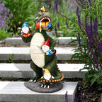 Dinosaur Eating Gnomes Garden Decor Statue - Funny Dinosaur Gnome Massacre Outdoor Decor for Yard, Patio, Lawn Ornaments - Garden Gifts for Mothers Day, Housewarming, Festival
