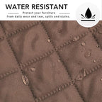 Easy-Going Sectional Couch Covers for Dogs L Shape Sofa Cover Reversible Sofa Slipcover Chaise Lounge Cover Furniture Protector Cover for Pets Dog Cat (42 x 68 inches, Brown/Brown)