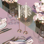 Candlestick Holders Rose Gold, 6 Packs Taper Candle Holder for Candlesticks, Candle Sticks Holder Decor for Home Decor