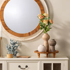 Ceramic Vase Home Table Decor - Flower Vase Set of 3 Living Room Kitchen Decorations Farmhouse Modern Rustic Vases Decorative Centerpiece for Shelf Bedroom Office Bathroom Dining Coffee Desk