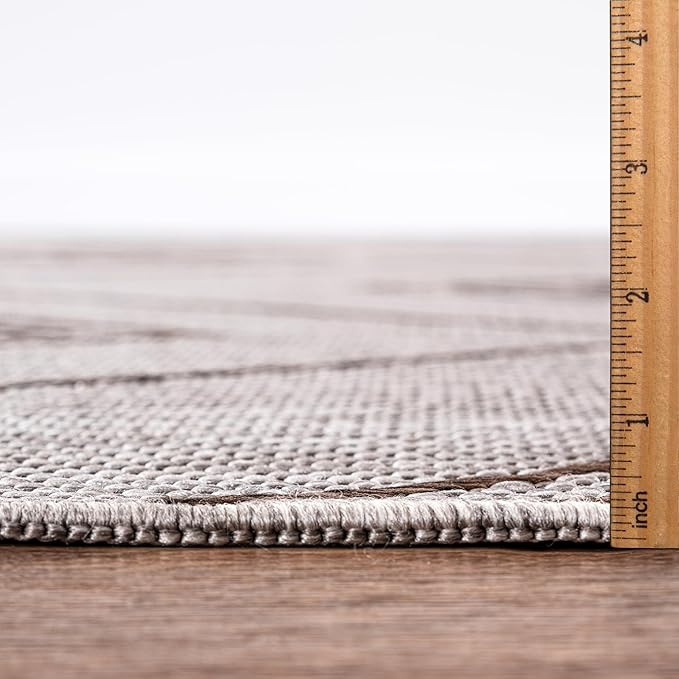 Keen Home Design Terrace Outdoor Area Rug - 10x14 Washable Indoor/Outdoor Rug for Patio, Kitchen, Balcony, Beach, Garden, Deck and Porch, Size: 10'x14'