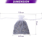 French Lavender Sachets for Drawers and Closets Fresh Scents, Set of 24, Home Fragrance Sachet for Closets and Drawers, White, LV-C-24-2