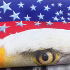 TOPFLAGS Garden Flag Stand with American Garden Flags Patriotic Stars and Eagle Yard Flag 12x18 Inch Holder Pole Stake Double Side for Outside with Clips and Stopper