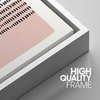 SIGNWIN Framed Canvas Print Wall Art Set Pink Geometric Color Block Collage Abstract Shapes Illustrations Modern Art Contemporary Minimal Ultra for Living Room, Bedroom, Office - 16"x24"x3 White