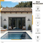 zeyu 2 Pack Dusk to Dawn Outdoor Wall Sconce, Gooseneck Barn Light Fixtures for Front Porch, Exterior Wall Mount Light in Matte Black Finish, 016-1BL-PC-2 BK