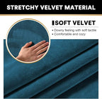 PrinceDeco Sectional Couch Covers Velvet Cushion Covers for Sectional Couch Cushion Covers for Sectional Sofa Separate Sectional Sofa Slipcovers Washable(1 Chaise Back+ 2 Sofa Back,Camel)