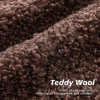 Foindtower 2 Pieces 22x22 Inch Red Brown, Faux Fur Throw Pillow Cover Accent Sherpa Furry Pillow Covers Fuzzy Soft Pillowcases Cozy Sheepskin Decorative Fleece Cushion Case for Bed Couch Living Room