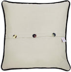 Catstudio Mississippi Embroidered Decorative Throw Pillow