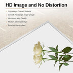 30x40In Silver Bathroom Mirror for Wall, Brushed Nickel Rectangle Mirrors with Metal Frame, Bathroom Rectangular Mirror Modern Wall Mirror for Bedroom Living Room, Hangs Horizontal or Vertical