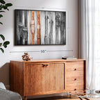 ElephantStock Ski Collection Wall Art - Horizontal Framed Canvas - 1-Piece Bathroom Wall Decor - Photography sports Canvas Print - Brown and Black Decor for Wall - 40" X 27"