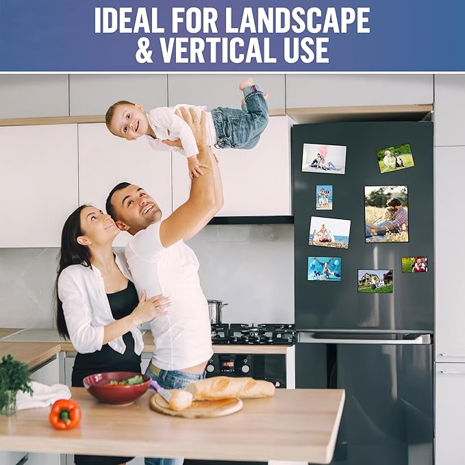 10 Pack Magnetic Picture Frames for Refrigerator - 8.5 x 11 in Magnet Picture Frames for Fridge - Magnetic Photo Sleeves - Locker Magnet Frame - 8.5x11 Magnetic Photo Frames - Magnetic Picture Holder