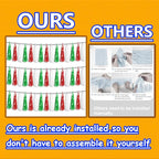 3P Red Green White Foil Fringe Metallic Tassel Streamers Banner Tassel Garland for Parade Floats, Graduation, Wedding, Birthday, Halloween, Christmas, Mexican Italian Birthday Party Decorations