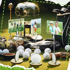 20 Pcs Base Memo Clip Holder Table Number Card Place Holders Stand Note Paper Clip Centerpieces for Table Party Favors Photo Stand Events Decoration(Golf)