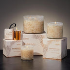 LAFCO New York Holiday Signature Candle, White Maple Bourbon - 15.5 oz - 90-Hour Burn Time - Reusable, Hand Blown Glass Vessel - Made in The USA