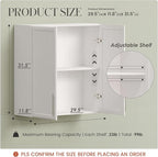 FIMELLO 30" Laundry Room Cabinets Wall Mounted,White