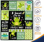 Aimego Frog Blanket Gifts for Women Kids - Cute Frogs Lovers Throw Soft Lightweight Fleece Cozy Couch Bedroom Decor Birthday Gifts for Adults Teen Boys Girls 50"x60"