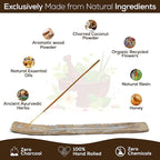 Satya Cinnamon Incense Sticks, Satya Bng (Bangalore) Insenses 15gmx3 Pack with Raajsee Incense Holder Bundle, Satya Nagchampa Natural Incense