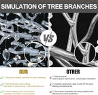 Modern Crystal Silver Chandelier, 55" Large Rectangular Oval Tree Branch Crystal Chandeliers for Dining Room,16-Light Flush Mount K9 Crystal Chandeliers, for Kitchen Island,Dining Room