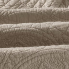 Calla Angel Sage Garden Luxury Pure Cotton Matelasse Quilt Queen, Coffee