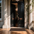 Yimobra Welcome Mat, Heavy Duty Sturdy Door Mats for Home Entrance Outdoor Indoor, Front Doormat for Outside Patio Floor Entry Porch Garage Office, Waterproof, Low Profile, 47 x 24, Coffee