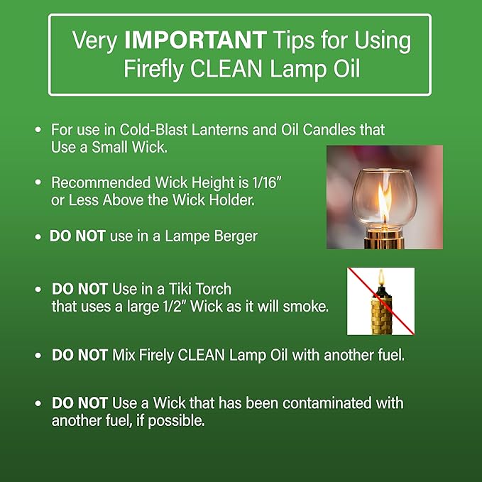 Firefly Kosher Eucalyptus Paraffin Lamp Oil - Smokeless, Virtually Odorless, Long-Lasting - 1 Gallon