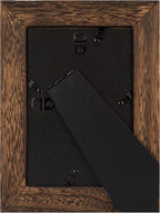 Yaetm-4x6 Picture Frame Set of 2, Natural Solid Wood Distressed Photo Frame, Display On Tabletop And Wall, High Definition Real Glass, Carbonized Black (2 pack)