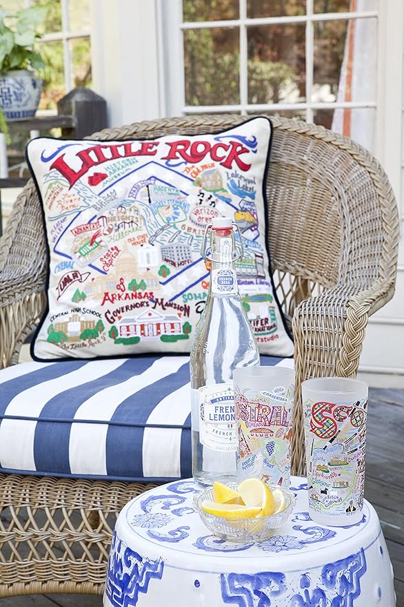Catstudio Little Rock Embroidered Decorative Throw Pillow