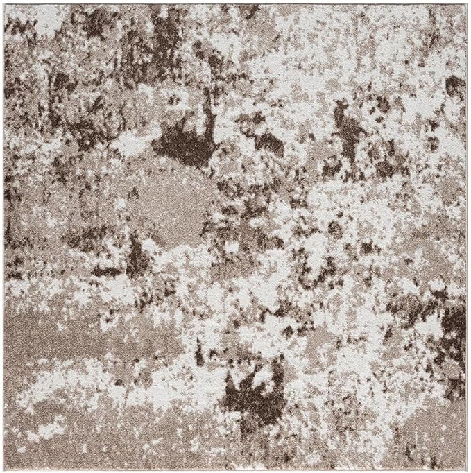 Keen Home Design Area Rugs - 10ft Round Non-Shedding, Abstract Rugs for Kitchen, Living Room, Bedroom, Dining Room, Entryway - Size: 10' Square, Multi