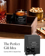 Scented Candles for Men | Fresh Coffee, Smells of Espresso | Wooden Wick, Long Lasting, Masculine Scents | Natural Soy Jar Candle for Home, Bachelor Pad Decor | The Perfect Mens Gift