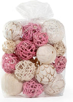 ANDALUCA Pink Decorative Balls Bowl Filler Orbs Home Decoration (Pink)