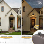 zeyu 18 Inch Vintage Gooseneck Wall Light Fixture, Outdoor Dusk to Dawn Barn Light, Farmhouse Wall Sconce Light for Garden Garage, Oil Rubbed Bronze Finish, 016-1BL-PC ORB