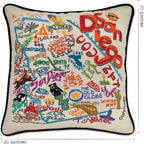 Catstudio San Diego Embroidered Decorative Throw Pillow