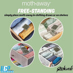 Richards Homewares Moth Away Sachets - 72 Pack (White) (6 Sets of 12 Sachets) - Fresh Mint Scent
