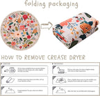 Round Rug 4ft Washable Circle Rug Non Slip Low Pile Boho Floral Small Circular Rug for Bedroom, Bathroom, Entryway, Kids Room, Office, College Dorm(Beige)