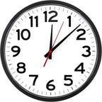 |14 Inch | Modern | Atomic | Analog | Home | Office | School | Gym | Indoor | Outdoor | Sets Automatically | Unbranded | Classic | Black | Battery Operated | Modern Décor